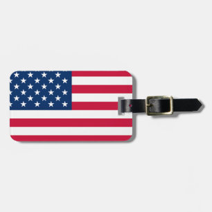 Etiqueta de Bagagem da Bandeira Americana