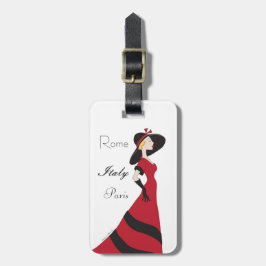 Etiqueta de bagagem da Classy Girl