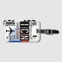 Etiqueta de bagagem da Coreia do Sul