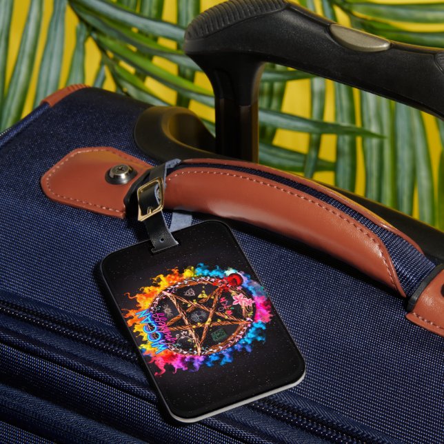 Etiqueta de Bagagem da Deusa do Wiccan (Frente Insitu 1)