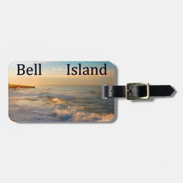 Etiqueta de bagagem da Ilha Bell (Frente Horizontal)