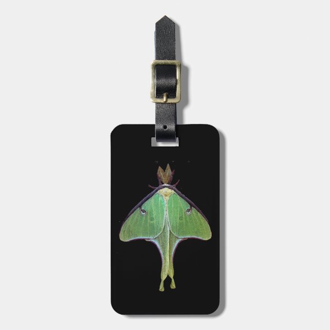 Etiqueta de Bagagem da Luna Moth (Frente Vertical)