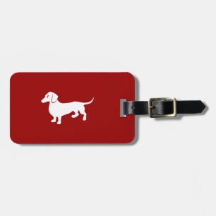 Etiqueta De Bagagem Dachshund feito sob encomenda da cor