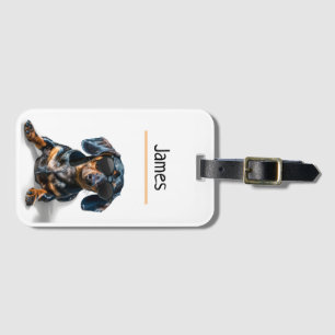 Etiqueta De Bagagem Dachshund Personalizado