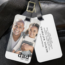 Etiqueta De Bagagem Dad Established Personalized Photo