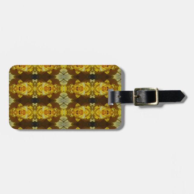 Etiqueta De Bagagem Daffodil Ikat 16 (Frente Horizontal)