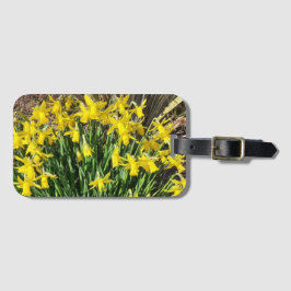 Etiqueta De Bagagem Daffodilos Amarelos primavera