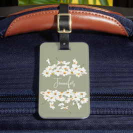 Etiqueta De Bagagem Daisy Modern Boho