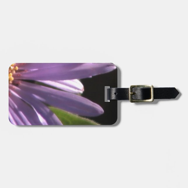 Etiqueta De Bagagem Daisy Roxo (Frente Horizontal)