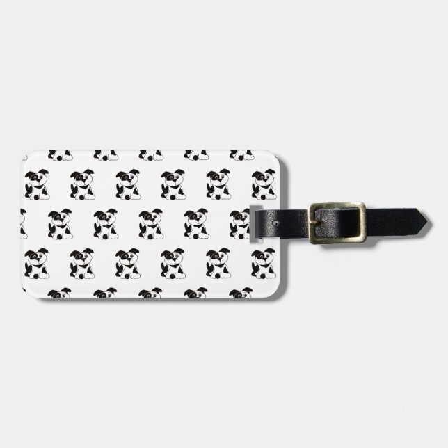 Etiqueta De Bagagem Dalmations (Frente Horizontal)