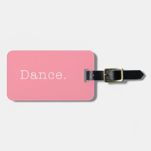 Etiqueta De Bagagem Dança. Luz de Bubblegum - modelo cor-de-rosa das