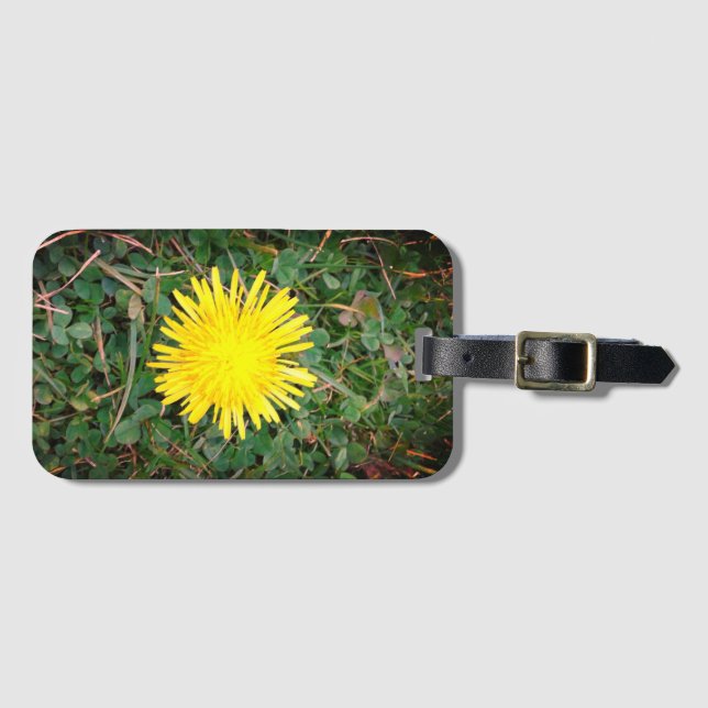 Etiqueta De Bagagem Dandelion e Clovers (Frente Horizontal)