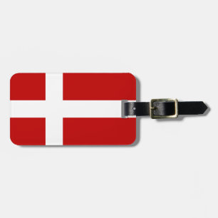 Etiqueta De Bagagem Dannebrog Bandeira Dinamarquesa