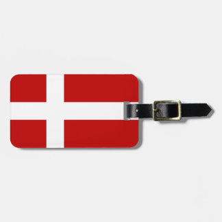 Etiqueta De Bagagem Dannebrog Bandeira Dinamarquesa