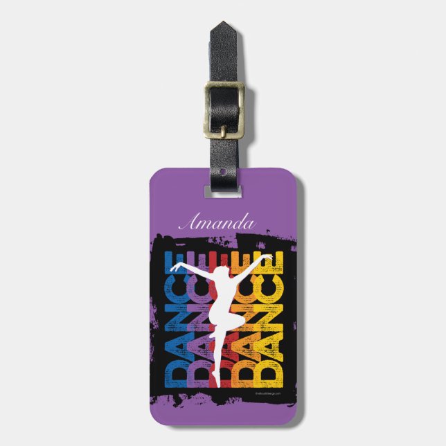 Etiqueta De Bagagem Danse e Lettres (dança) (Frente Vertical)