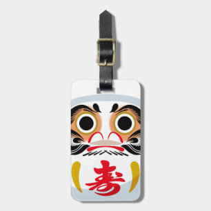 Etiqueta De Bagagem Daruma doll (tradicional charme japonês de sorte)