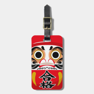 Etiqueta De Bagagem Daruma doll (tradicional charme japonês de sorte)