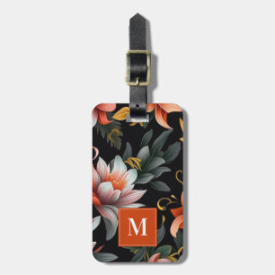 Etiqueta de bagagem das flores