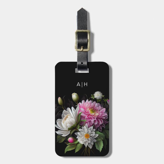 Etiqueta de bagagem das flores (Frente Vertical)