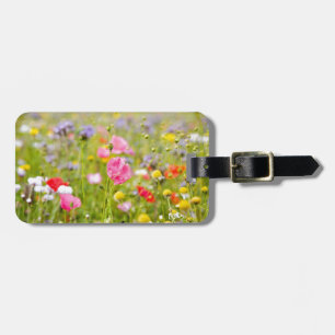 Etiqueta de bagagem das flores selvagens