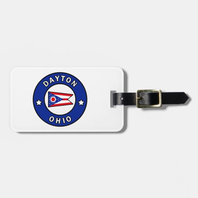 Etiqueta De Bagagem Dayton Ohio (Frente Horizontal)