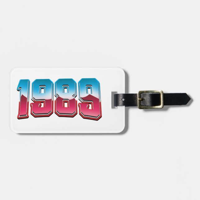 ETIQUETA DE BAGAGEM DE 1988 (Frente Horizontal)