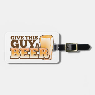 Etiqueta De Bagagem Dê a esta cara um ND da cerveja