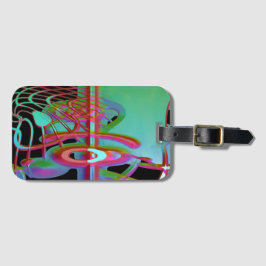 Etiqueta de bagagem de abstrato Togtherness