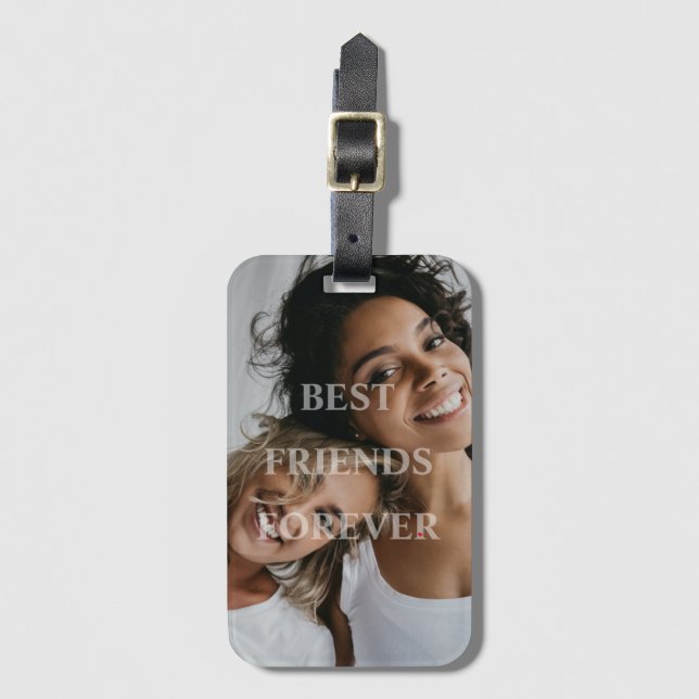 Etiqueta de Bagagem de Amizade para Amizade do BFF (Frente Vertical)