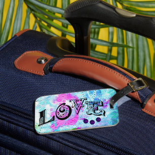 Etiqueta de bagagem de amor