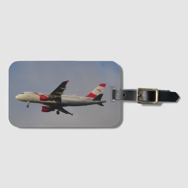 Etiqueta de Bagagem de Avião (Frente Horizontal)