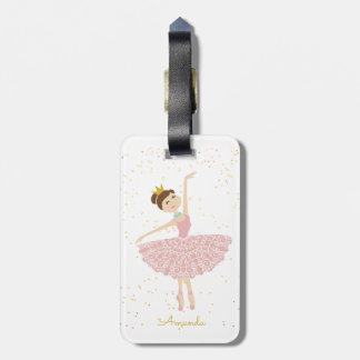 etiqueta de bagagem de bailerina