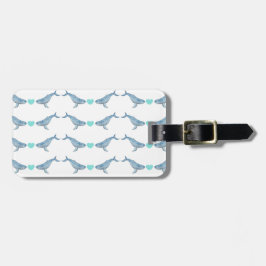 Etiqueta de Bagagem de Baleia-jubarte Personalizad