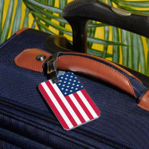Etiqueta de Bagagem de Bandeira Americana Patrióti