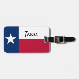 Etiqueta de bagagem de bandeira do Texas