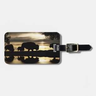 Etiqueta de Bagagem de Bisonte do sudoeste