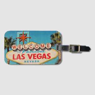 Etiqueta De Bagagem Dê boas-vindas a Las Vegas fabuloso NEVADA à fot