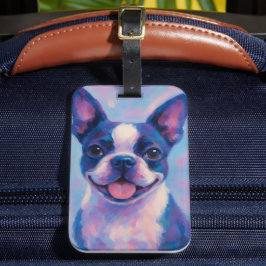 Etiqueta de Bagagem de Boston Terrier