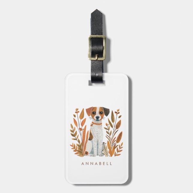 Etiqueta de Bagagem de Cachorro (Frente Vertical)