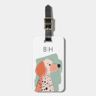 Etiqueta de Bagagem de Cachorro Poodle