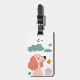 Etiqueta de Bagagem de Cachorro Poodle