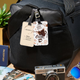 Etiqueta de Bagagem de Café Personalizada