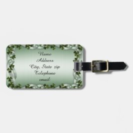 Etiqueta de bagagem de camarões irlandeses