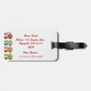 Etiqueta de bagagem de caminhão personalizada para