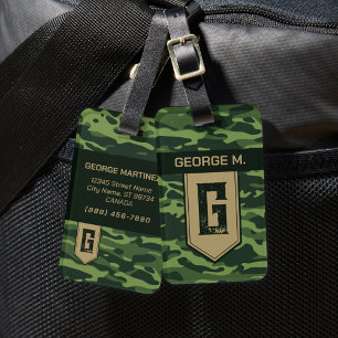 Etiqueta de Bagagem de Camouflage para Homem/Pai