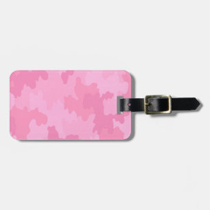 Etiqueta de Bagagem de Camuflagem Rosa Personaliza
