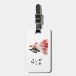 Etiqueta de bagagem de Casal personalizada