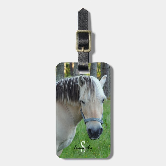 Etiqueta de Bagagem de Cavalo (Frente Vertical)