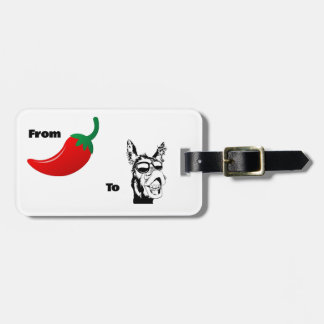 Etiqueta De Bagagem De Chilis para Aisle Donkey Piada tag