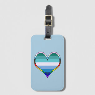 Etiqueta de Bagagem de Coração orgulho gay
